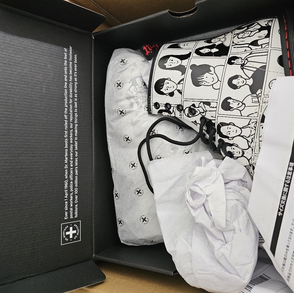 1460 PRIDE Edition Dr. Martens Leather Lace Up Boots Designed by Fuyuki Kanai - Picture 8 of 16